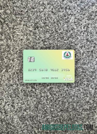 Cartão de Débito Visa do Banco do Marfim do Sudão do Sul Photolook Front modelo